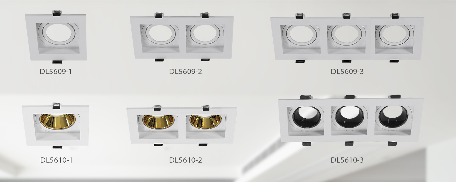 DL5609 Değiştirilebilir Açılı Gömme Muhafaza LED Aşağı Aydınlatma Armatürü(7)