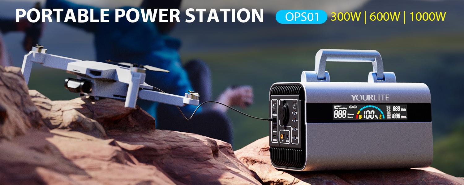 Pure Sine Wave Portable Power Station with Solar Generator (8).