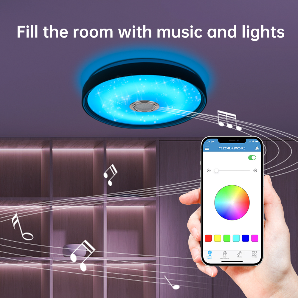 RGB-Color-Changing-LED-Cailing-Light-with-Bluetooth-Speaker-8