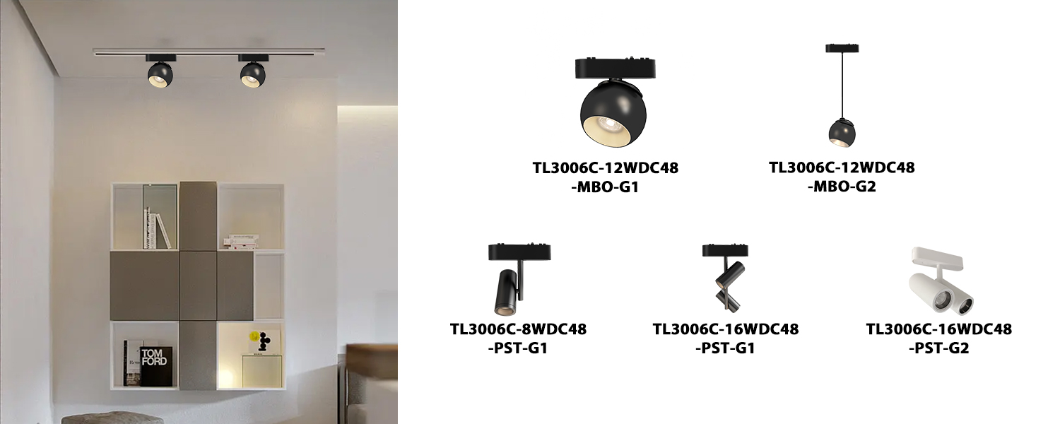 TL3006C Testa di illuminazione a binario magnetico per il mercato europeo per l'illuminazione delle attività (7)