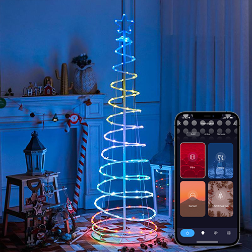 Wifi-зул сарын гацуур модны гэрэл-8
