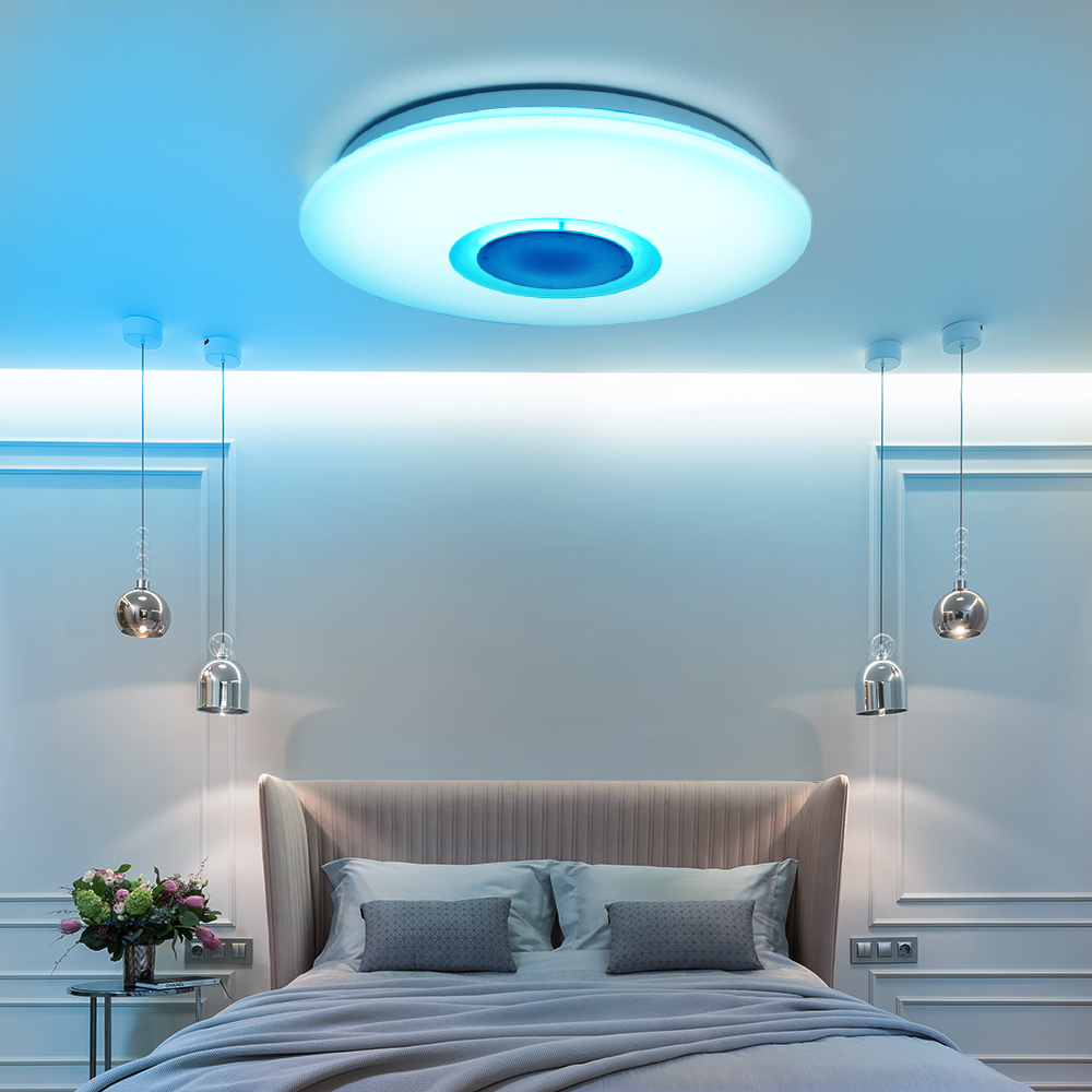 CE1033C Ceiling Light with controllable RGB Bluetooth Speaker and Adjustable Color  (5)