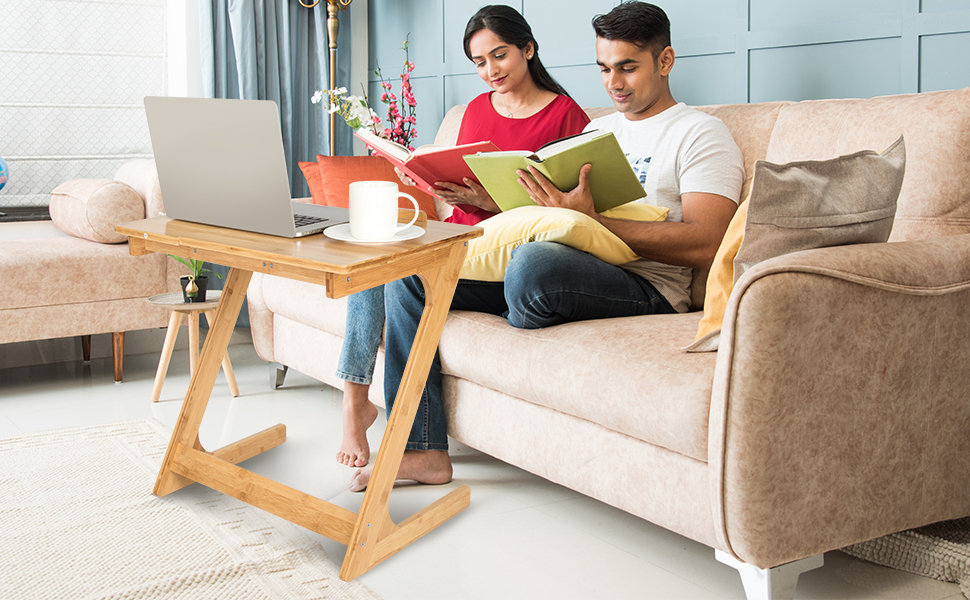 HC1163 L-shaped&Z-shaped Angle Adjustable Sofa Side Table for Living Room8