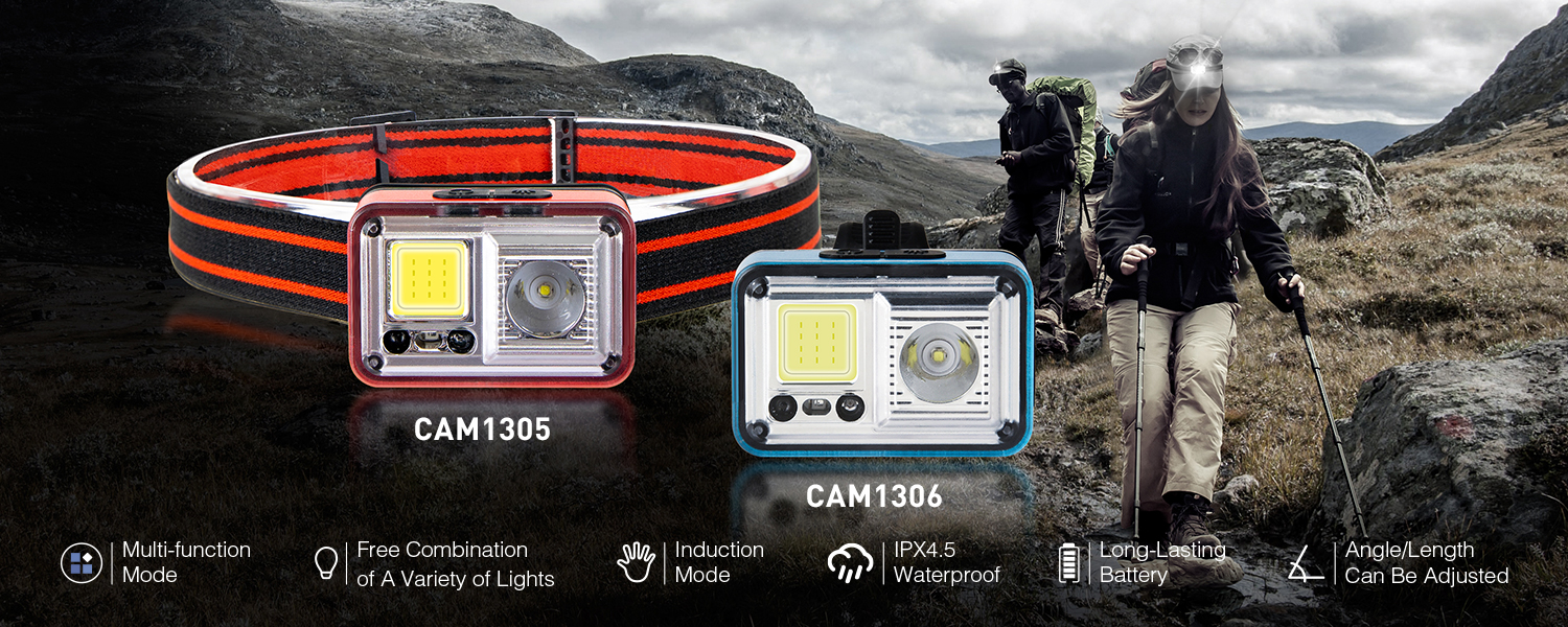 Rechargeable Wide Beam XPG+COB ABS Head Lamp (8)