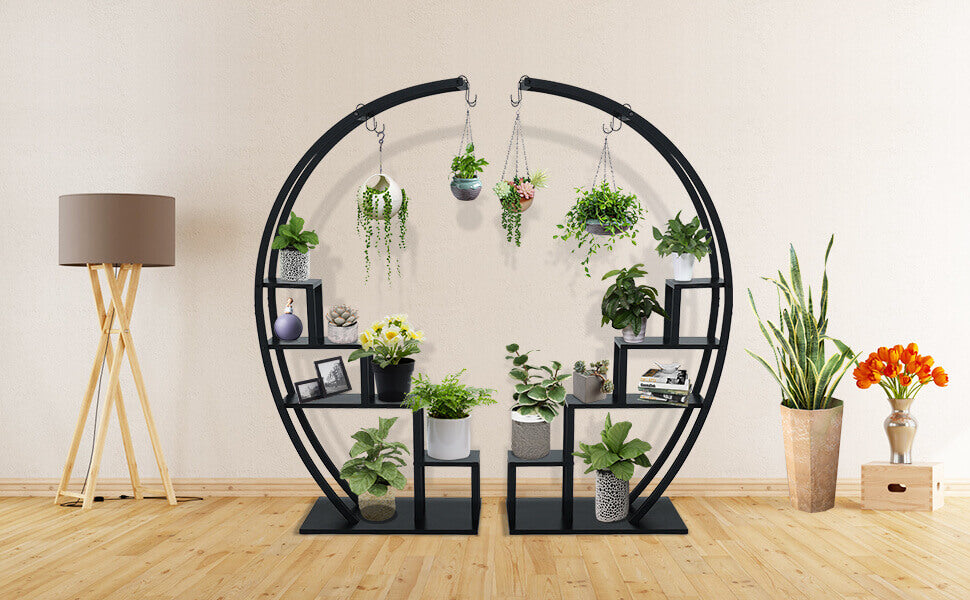 US-GD003-BK-X PULUOMIS Black Indoor Plant Stand9
