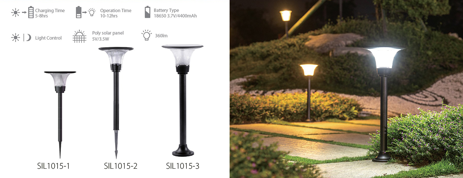 Widely Used CCT Adjustable IP65 Solar Lawn Lamps (13)
